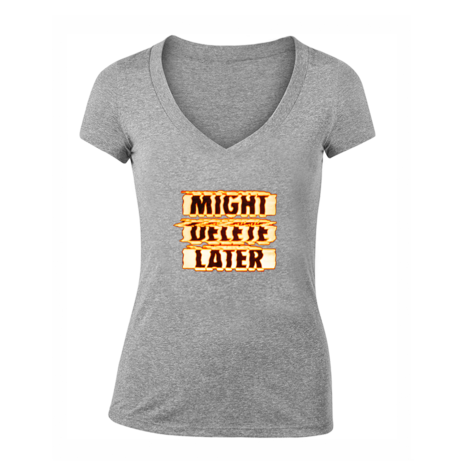 Women's Might Delete Later - J Cole V-Neck T-Shirt