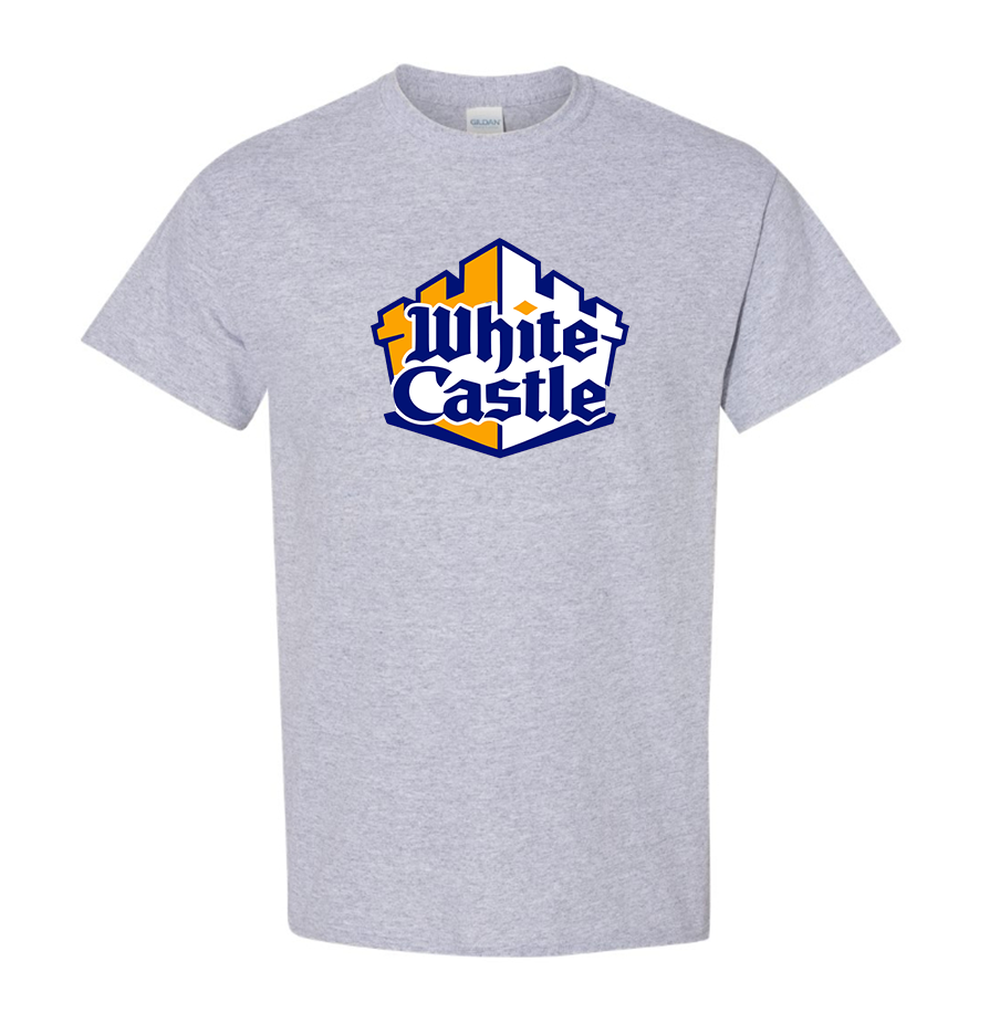 Men's White Castle Cotton T-Shirt