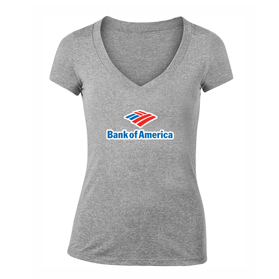 Women's Bank Of America V-Neck T-Shirt