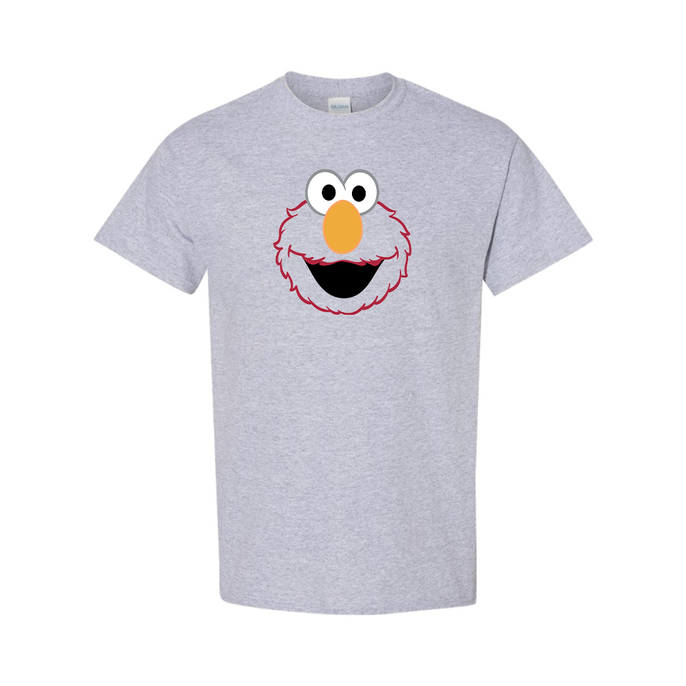 Men's Sesame Street Elmo face Cotton T-shirt