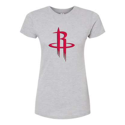 Women's Houston Rockets  Round Neck T-Shirt