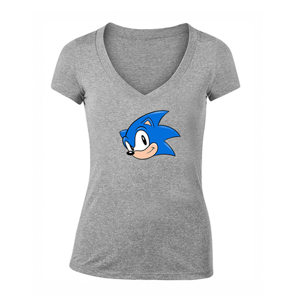 Women's  Sonic the Hedgehog V Neck T-Shirt