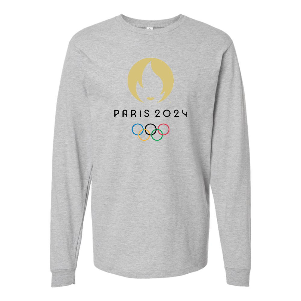 Men's New Olympics 2024 Paris Logo Long sleeves T-Shirt