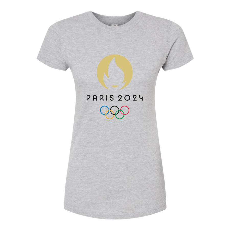 Women's New Olympics 2024 Paris Logo Round Neck T-Shirt