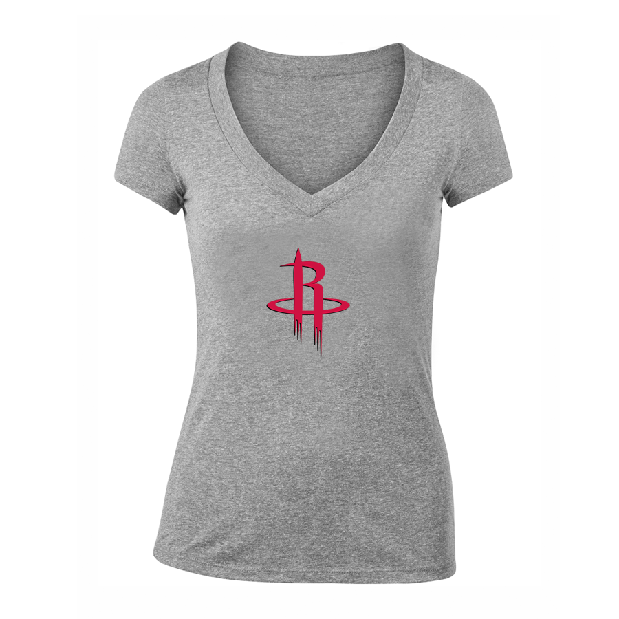 Women's Houston Rockets V Neck T-Shirt