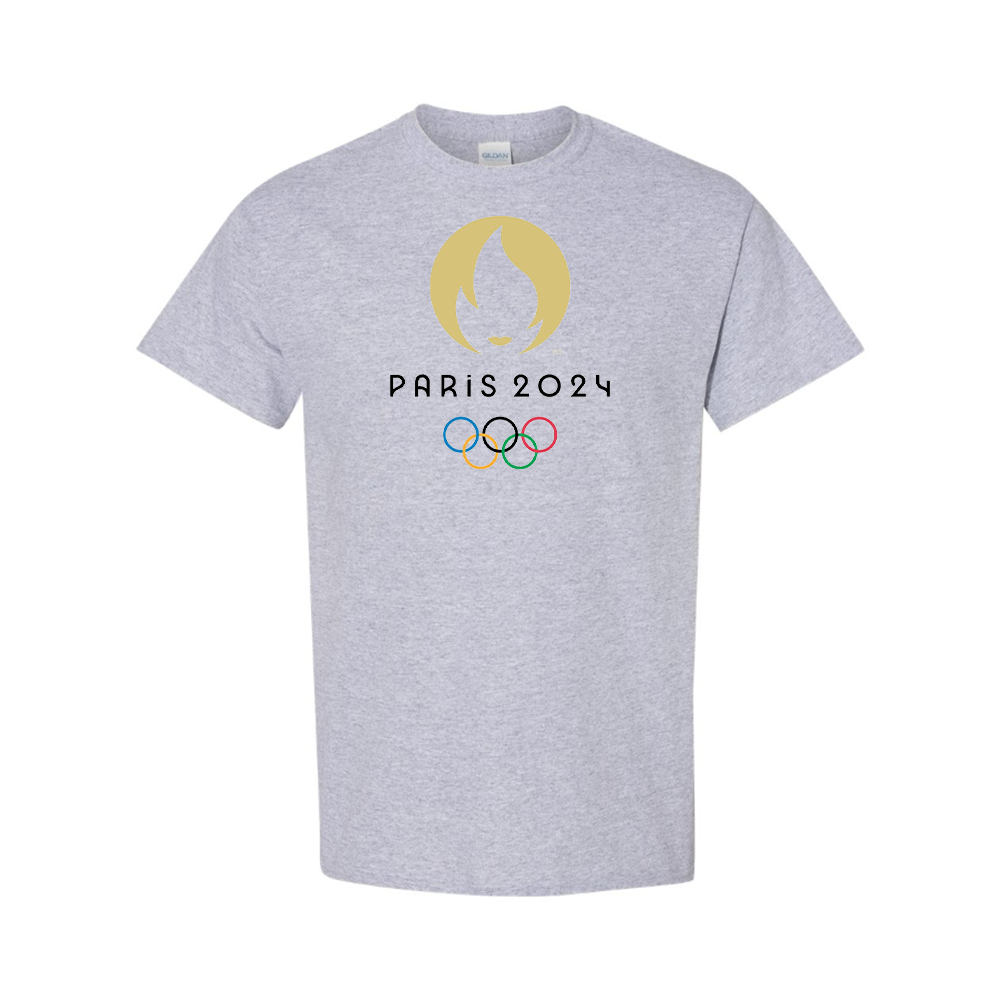 Men's New Olympics 2024 Paris Logo Cotton T-shirt