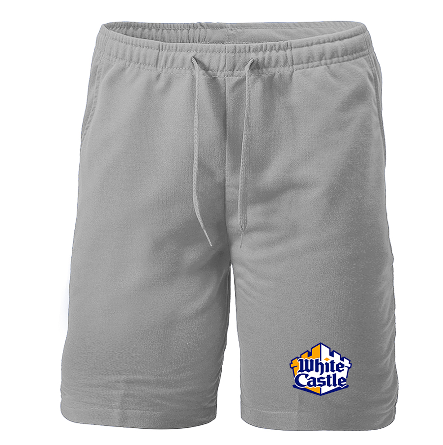 Men's White Castle Athletic Fleece Shorts