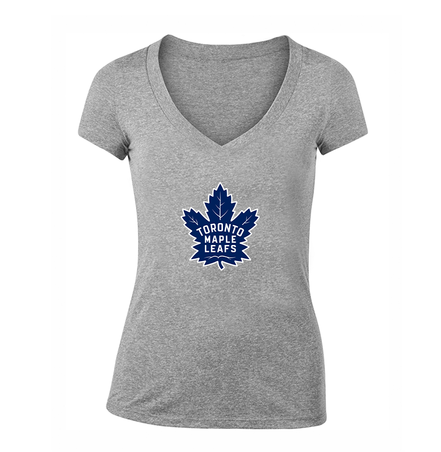 Women's NHL - Toronto Maple Leaf V-Neck T-Shirt