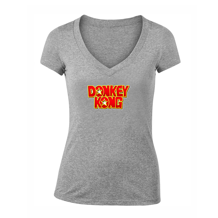 Women's Donkey Kong V Neck T-Shirt