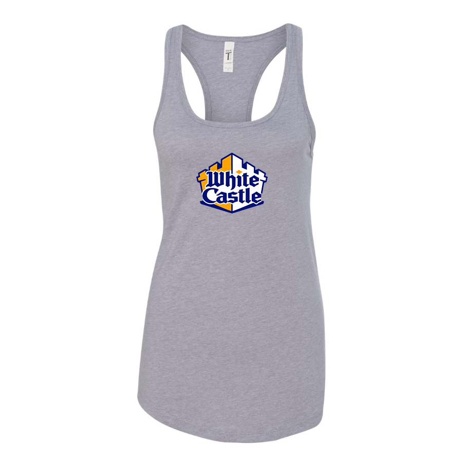 Women's White Castle Racerback Tank Top