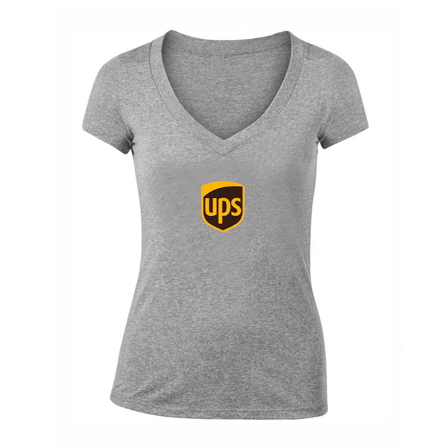 Women's UPS V Neck T-Shirt – Graphic Cotton T-Shirt | TeesCustomize