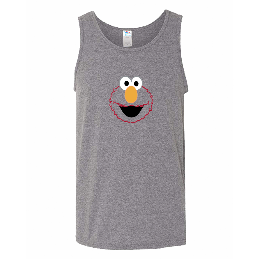 Men's Sesame Street Elmo Face Tank Top