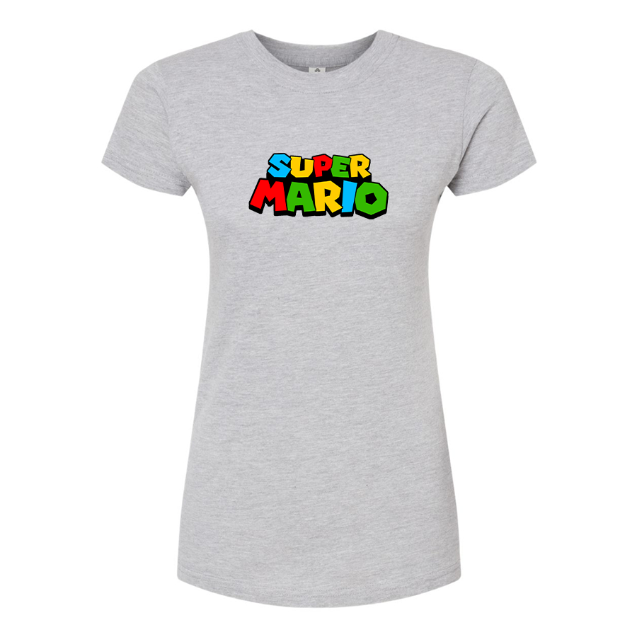 Women's Super Mario Round Neck T-Shirt