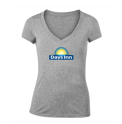 Women's Days Inn  V Neck T-Shirt