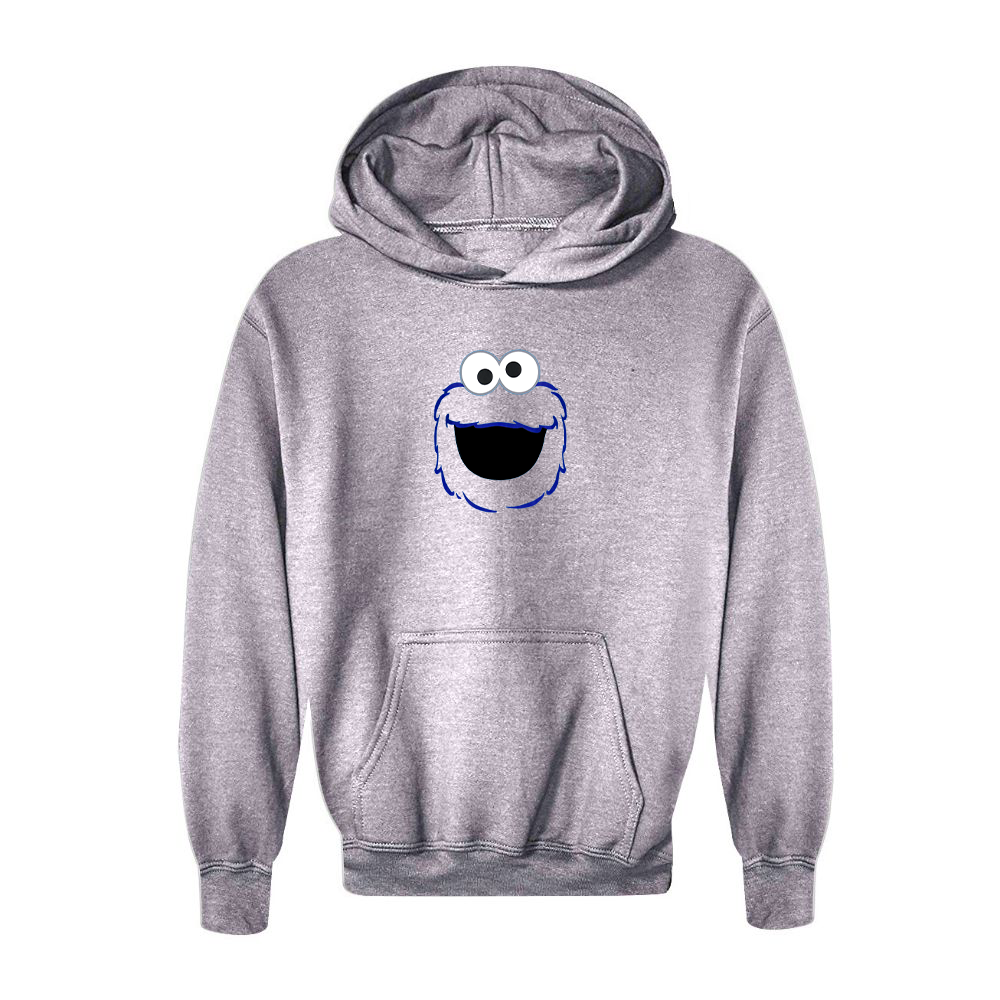 Youth Sesame Street Cookie Monster face Pullover Hoodie