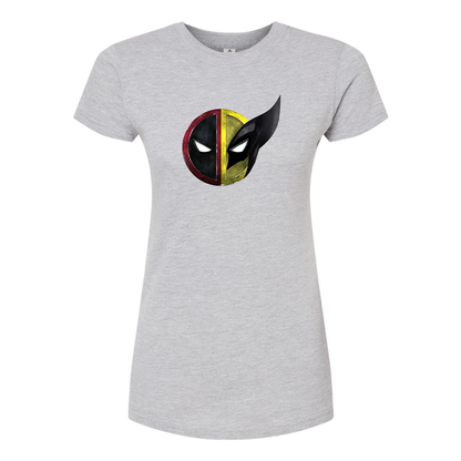 Women's Deadpool & Wolverine Round Neck T-Shirt