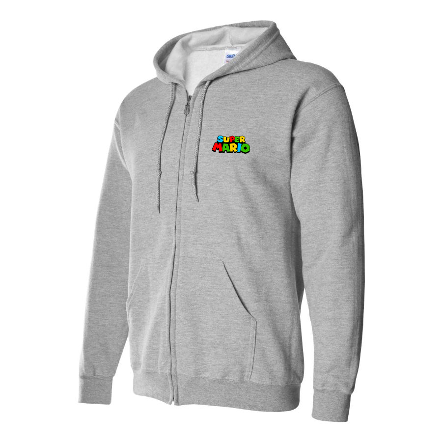 Men's Super Mario Zipper  Hoodie