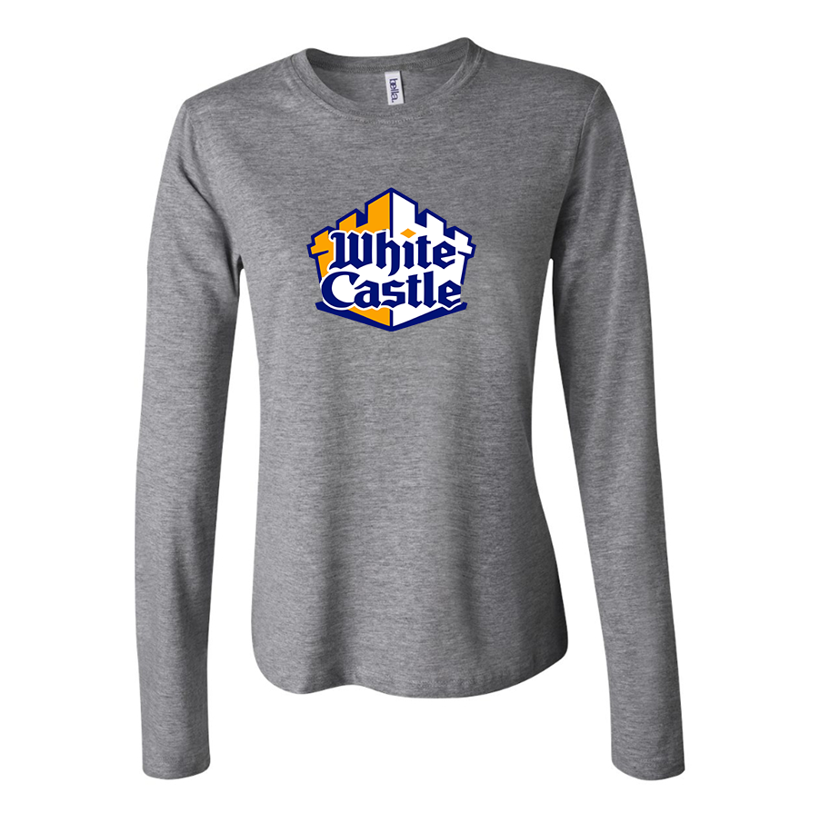 Women's White Castle Long Sleeve T-Shirt