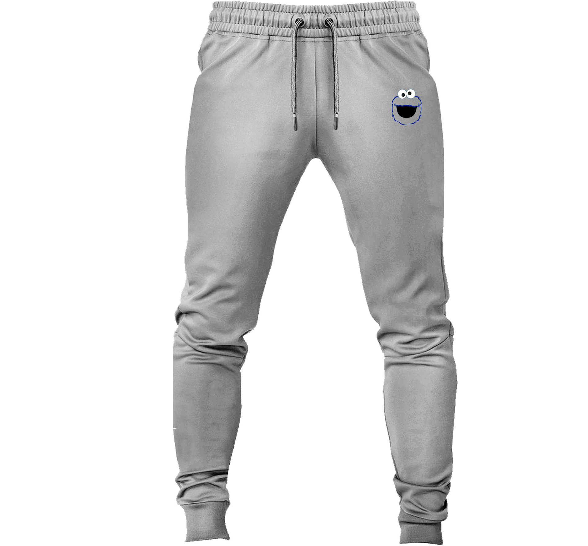 Men's Sesame Street Cookie Monster face Joggers Sweatpants