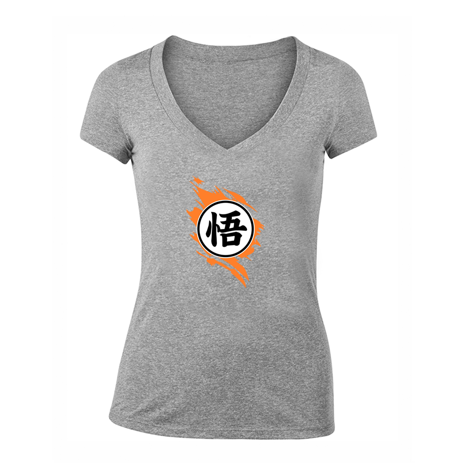 Women's Dragon Ball Z Goku  V-Neck T-Shirt