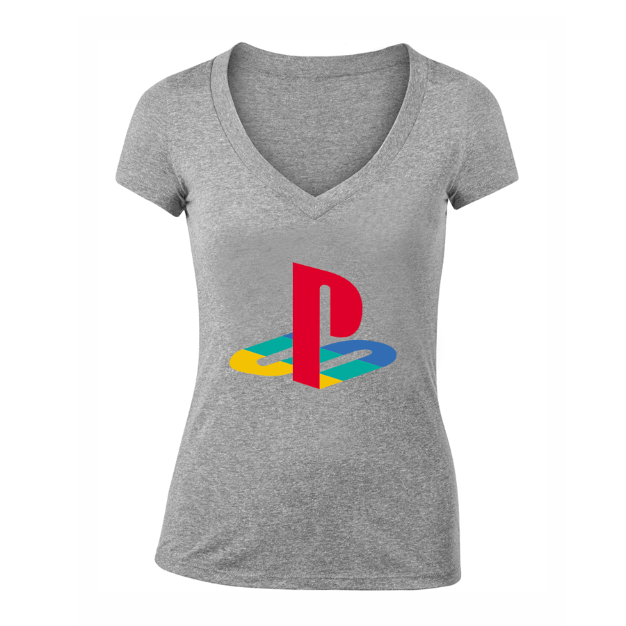 Women's Playstation V Neck T-Shirt