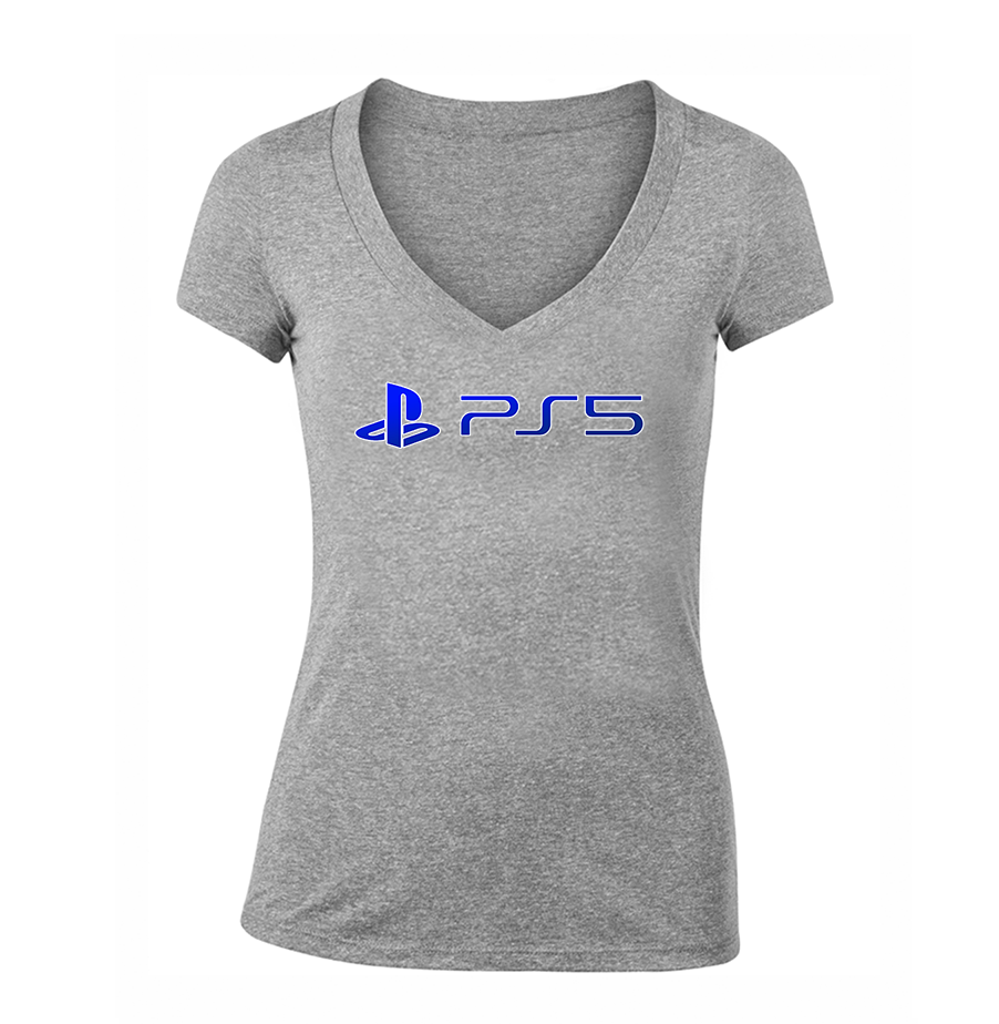 Women's Play Station PS5 V-Neck T-Shirt