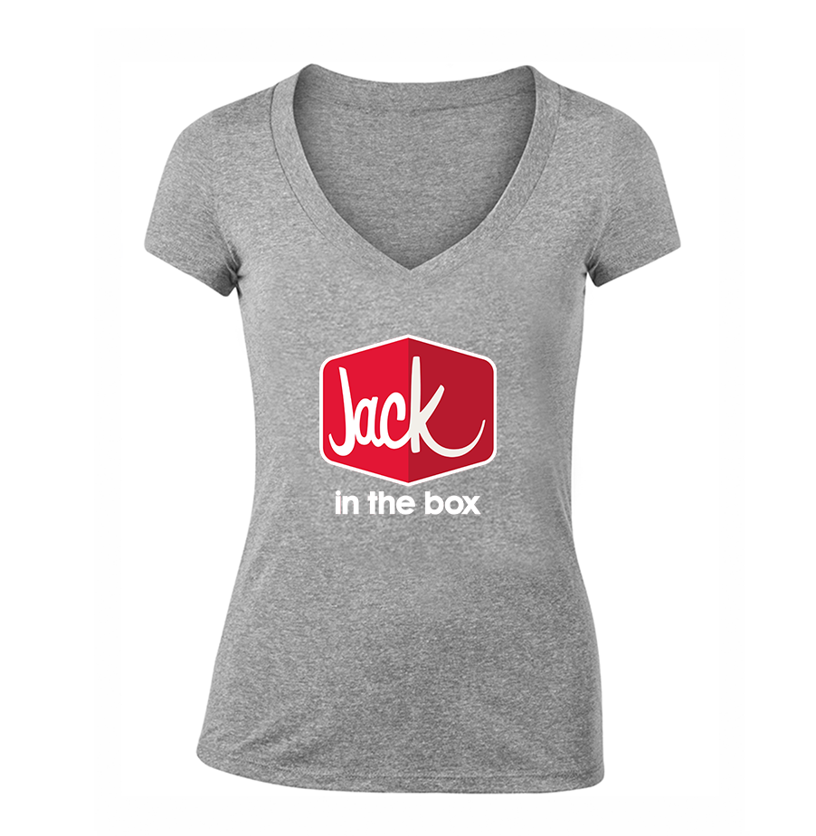 Women's Jack In The Box V Neck T-Shirt