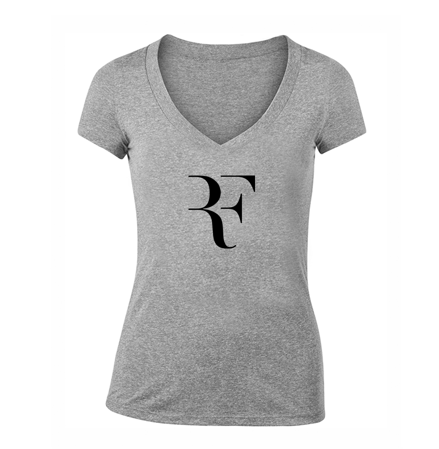 Women's Roger Federer V-Neck T-Shirt