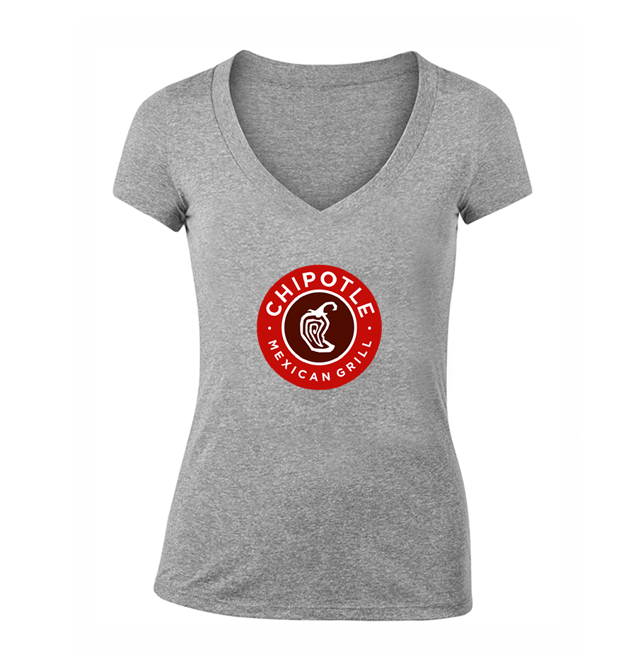 Women's Chipotle Mexican Grill  V-Neck T-Shirt