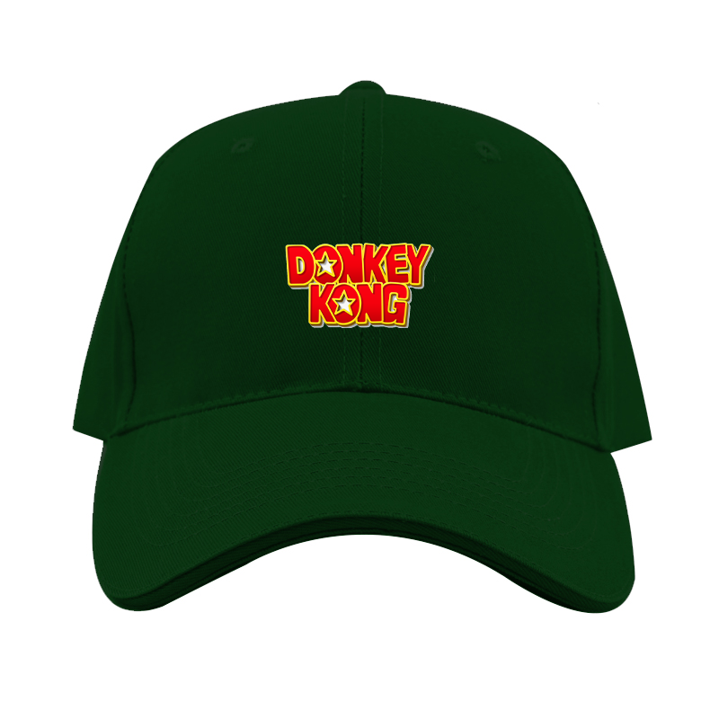 Donkey Kong Dad Baseball Cap Hat – Embroidered Fan Hat | TeesCustomize