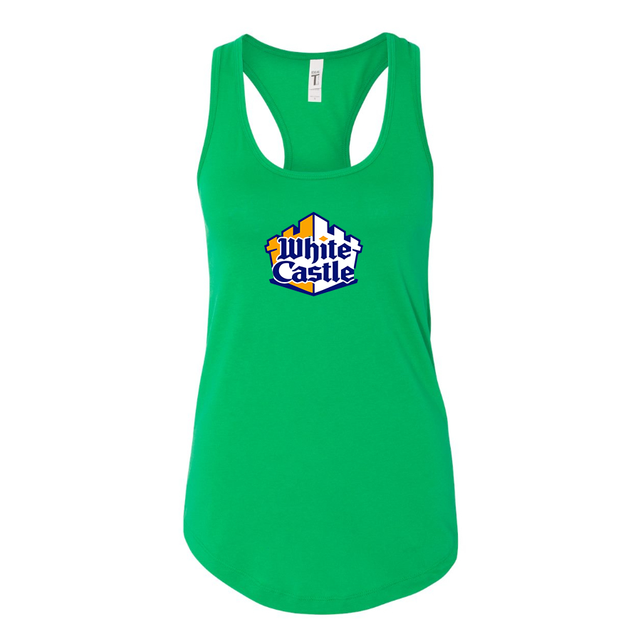 Women's White Castle Racerback Tank Top