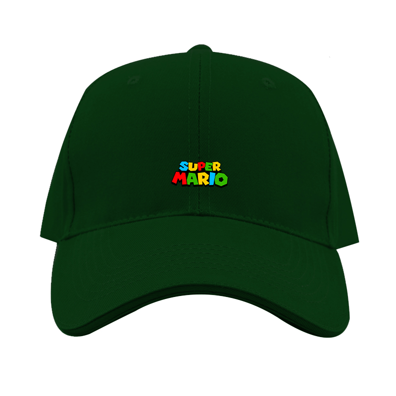 Super Mario Dad Baseball Cap Hat – Embroidered Fan Hat | TeesCustomize