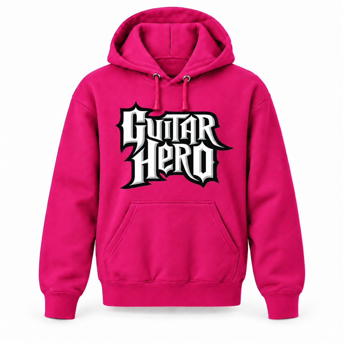 Youth Guitar Hero pullover hoodie — Hot Pink
