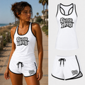 Women's Guitar Hero tank top and shorts set in White