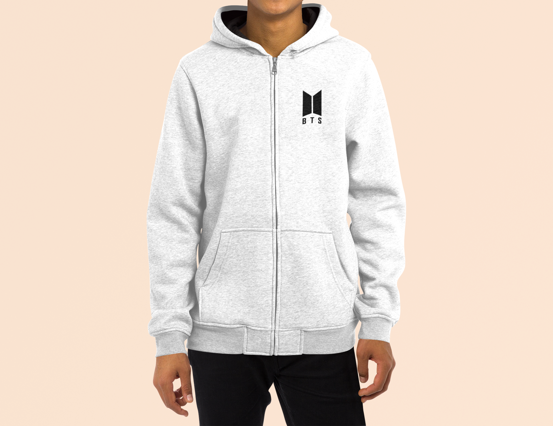 Men's BTS JERZEES NuBlend Full Zip Hooded Sweatshirt