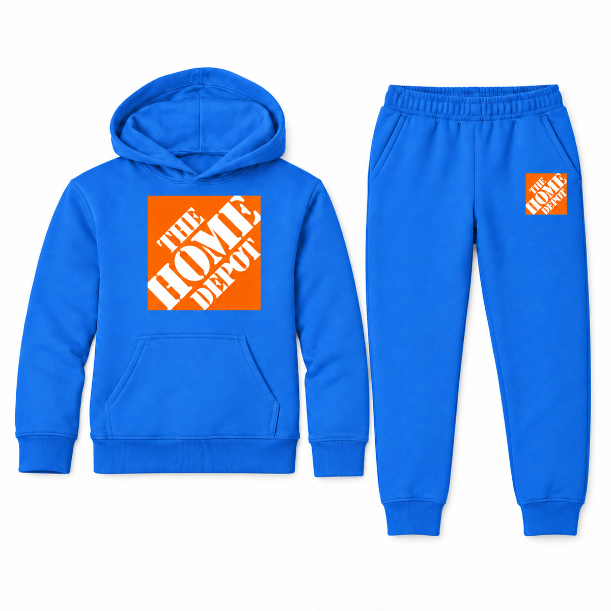 The Home Depot youth hoodie and jogger set in Blue