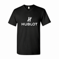 Hublot men's cotton V-neck T-shirt — Black