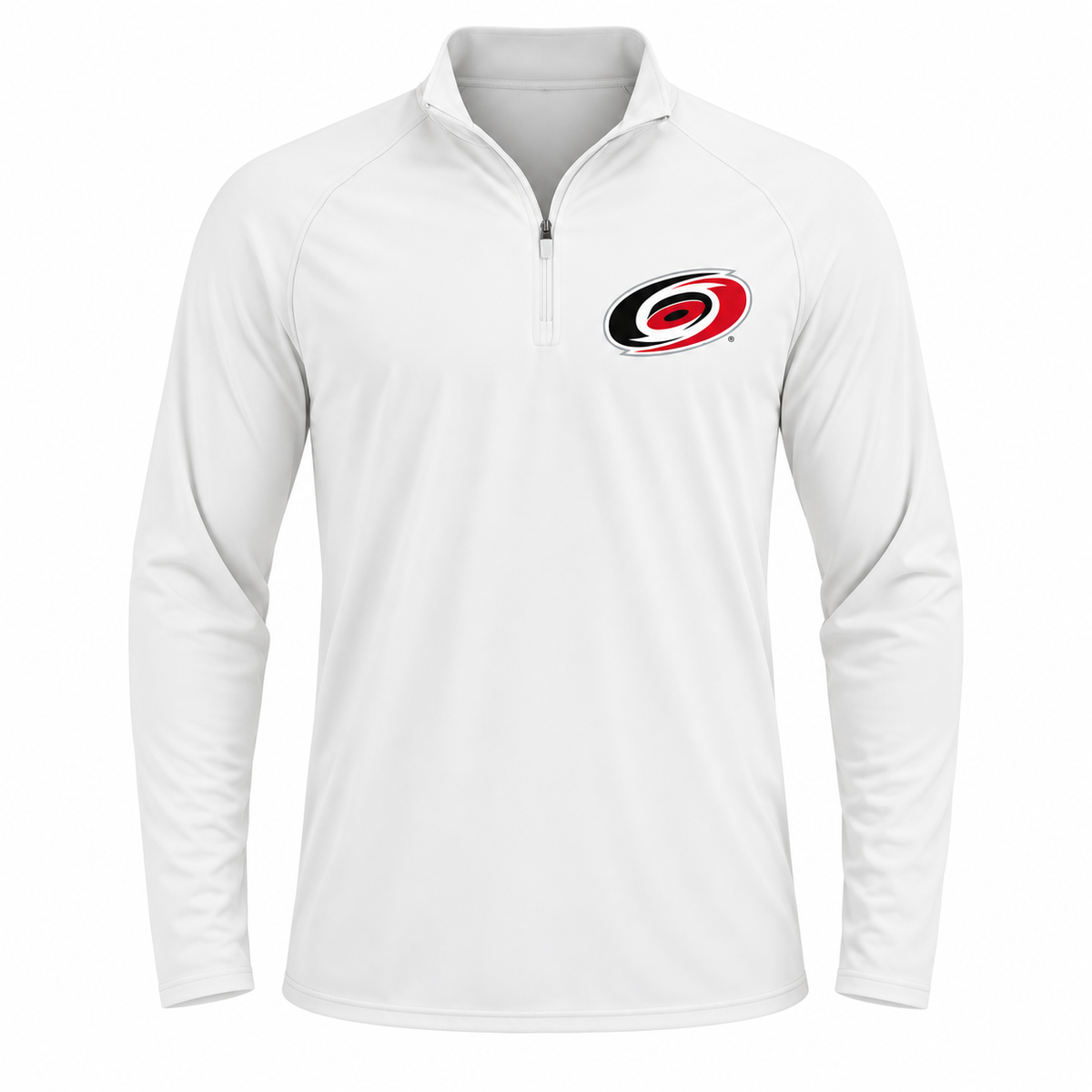 White - Front View - Carolina Hurricanes Quarter-Zip