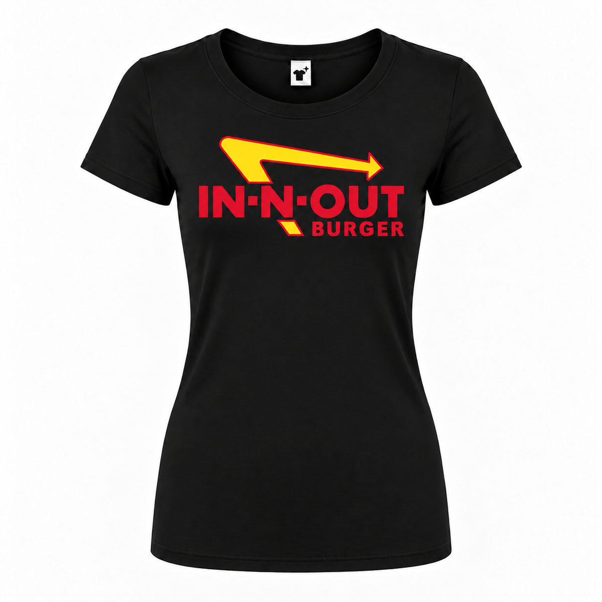 Women's in n out burger roundneck black