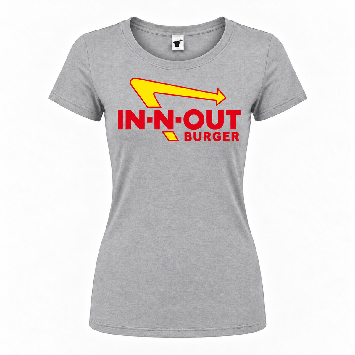 Women's in n out burger roundneck gray