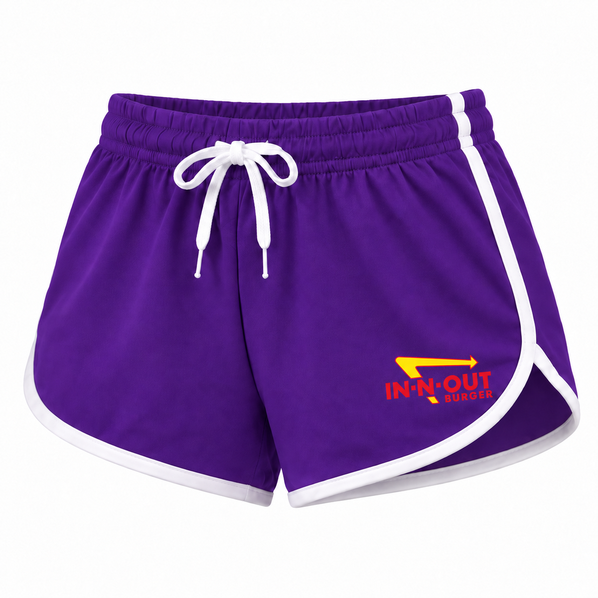 Women's in n out burger shorts purple