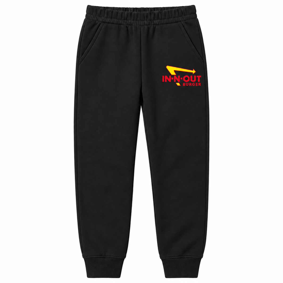 In-N-Out Burger youth joggers in Black