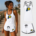 Women's Indiana Pacers tank top and shorts set in White