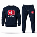 Men's Jack In The Box crewneck sweatshirt and joggers set — Navy