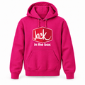 Youth Jack In The Box pullover hoodie — Hot Pink