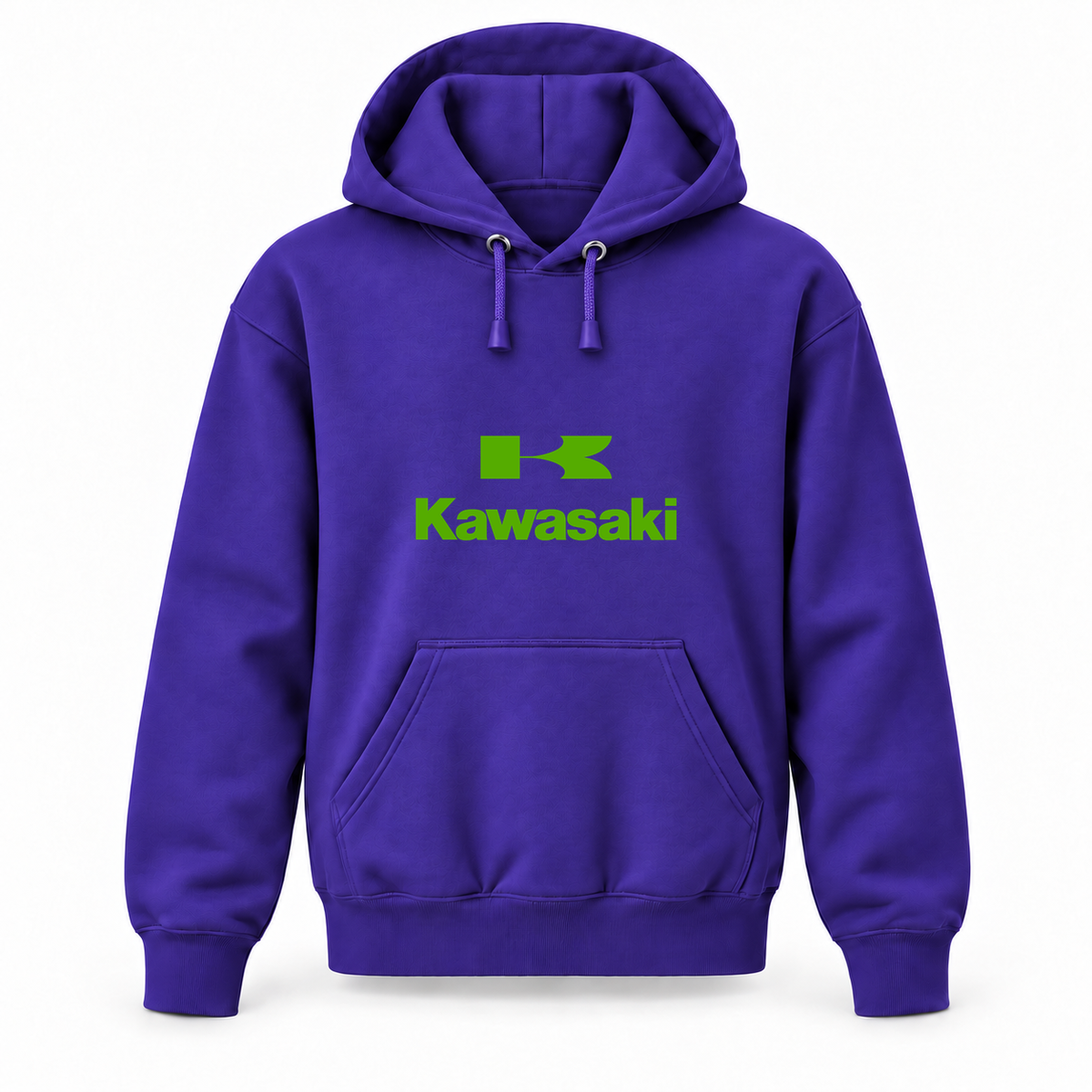 Youth Kawasaki sale pullover hoodie in Purple, front design