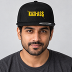 Black - KICK-ASS Snapback Hat - Model wearing hat