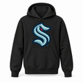Seattle Kraken youth pullover hoodie in Black