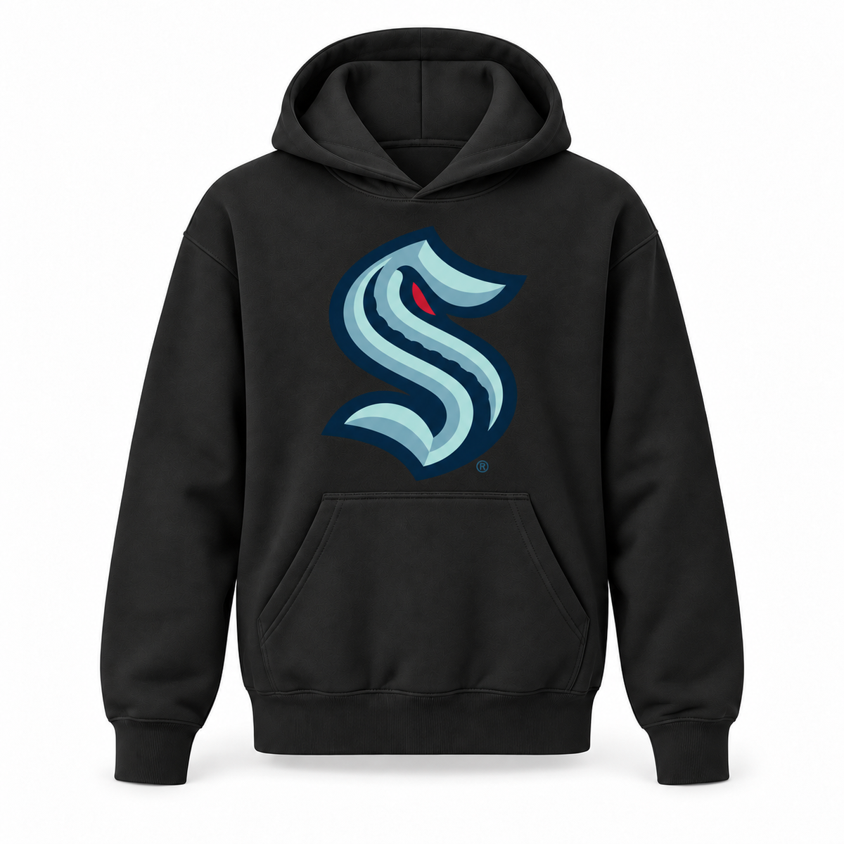 Seattle Kraken youth pullover hoodie in Black