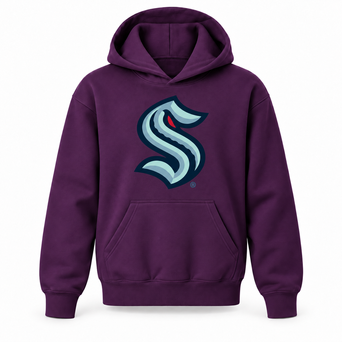 Seattle Kraken youth pullover hoodie in Purple